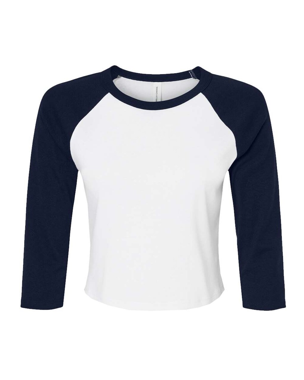 BELLA + CANVAS® Women's Micro Rib Three-Quarter Raglan Baby Tee
